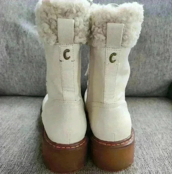 Circus By Sam Edelman Womens Sanders 2 Lace Up Boots Sz 11 Ivory - Picture 7 of 12